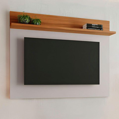 Painel 135cm para Tv até 50 Polegadas Nt1185 Notável Off White com Freijo Trend