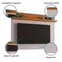 Ver imagem 2 de Painel 135cm para Tv até 50 Polegadas Nt1185 Notável Off White com Freijo Trend