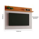 Ver imagem 3 de Painel 135cm para Tv até 50 Polegadas Nt1185 Notável Off White com Freijo Trend