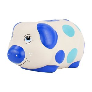 Cofre Porco Médio Cerâmica: Azul