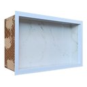 Ver imagem 7 de Nicho Porcelanato Branco Santorine Original para Banheiro 60x32cm