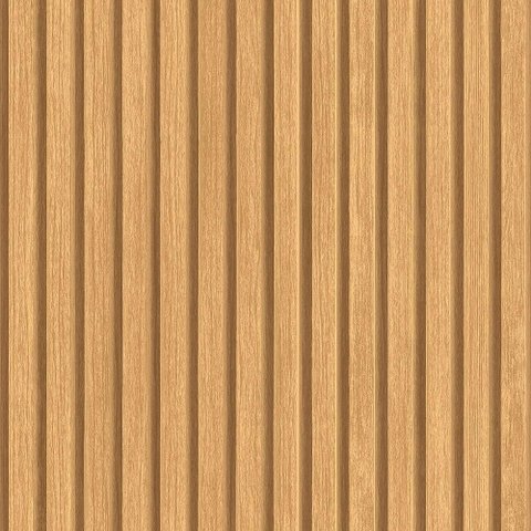 Papel de Parede Vinilico PP207 Ripado Madeira Clara Sonho Boradecor