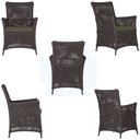 Ver imagem 5 de 1 Poltrona e 1 Mesa Igapó em Alumínio Pintura Preta Corda Náutica Estofado 13