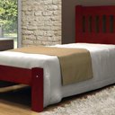 Ver imagem 1 de Cama de Solteiro Lisboa de Madeira Angelim Mogno