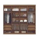 Ver imagem 3 de Guarda Roupa Roupeiro Quarto Dormitório Solteiro Casal Master Vip 8 Portas 4 Gavetas Marrom