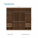 Ver imagem 4 de Guarda Roupa Roupeiro Quarto Dormitório Solteiro Casal Master Vip 8 Portas 4 Gavetas Marrom