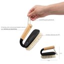 Ver imagem 4 de Escova Oikos Multiuso Preta com Cabo de Bambu