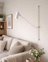 Ver imagem 2 de Arandela de Parede Stelo Branco Moderna Minimalista para Ambientes Internos e Projetos