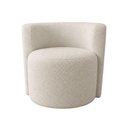 Ver imagem 2 de Poltrona Estofada 74cm x 68cm x 70cm Redonda Confortável para Sala ou Recepção Formato Orgânico