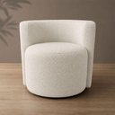 Ver imagem 7 de Poltrona Estofada 74cm x 68cm x 70cm Redonda Confortável para Sala ou Recepção Formato Orgânico