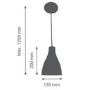 Ver imagem 2 de Kit 2 Luminárias Pendente Lustre Teto Luxo Concreto e Cobre