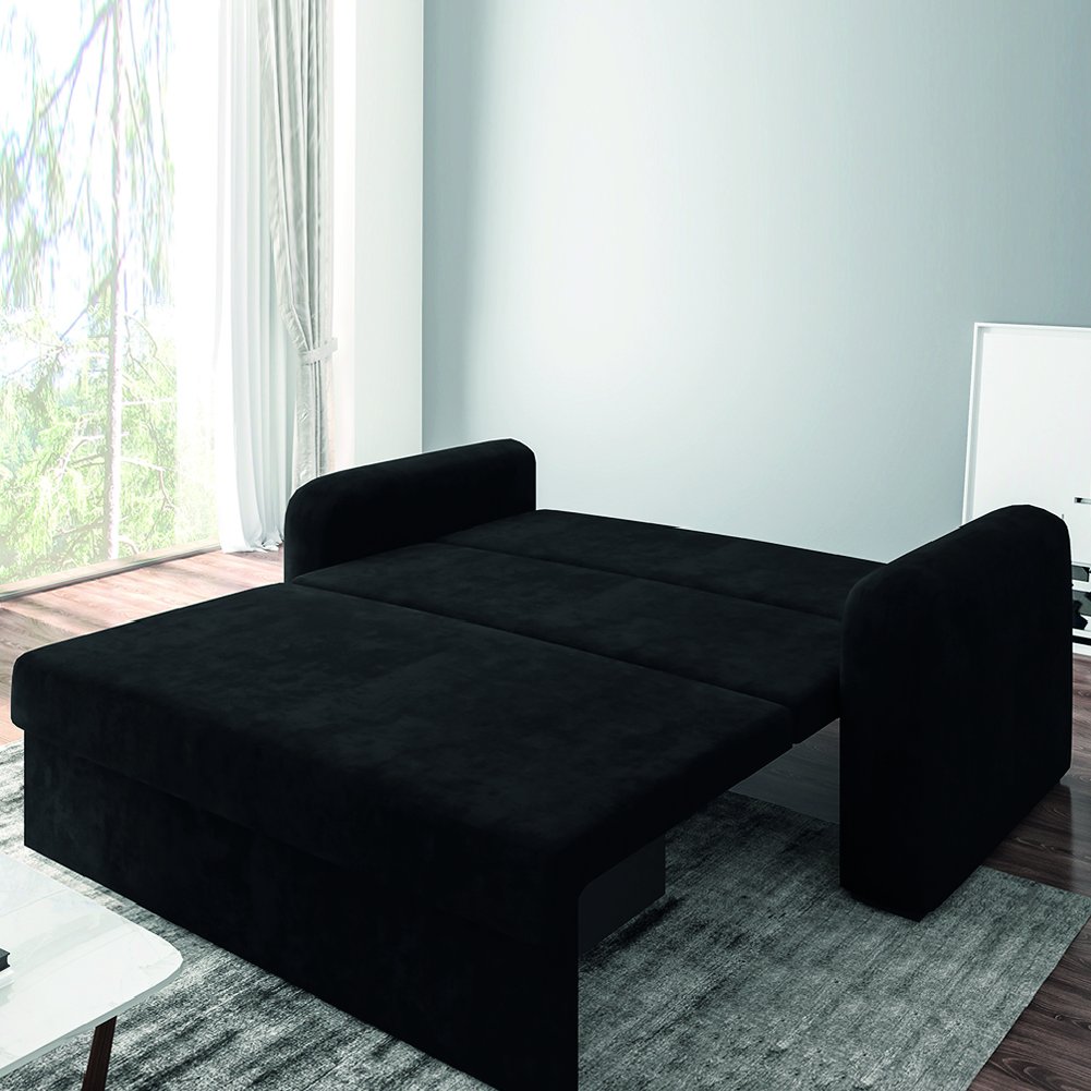 Sofá Cama Beny Versátil 2 Lugares em Veludo Selmer - 2