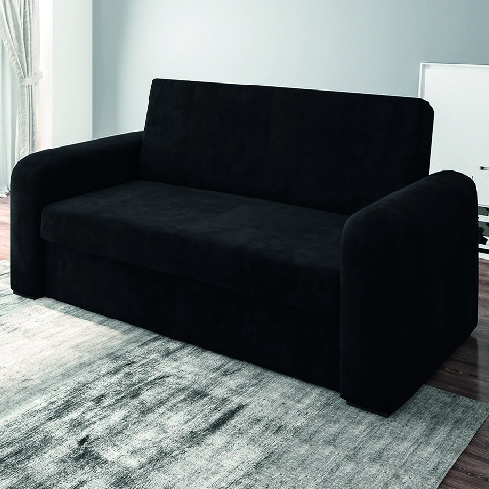 Sofá Cama Beny Versátil 2 Lugares em Veludo Selmer