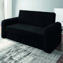 Ver imagem 1 de Sofá Cama Beny Versátil 2 Lugares em Veludo Selmer