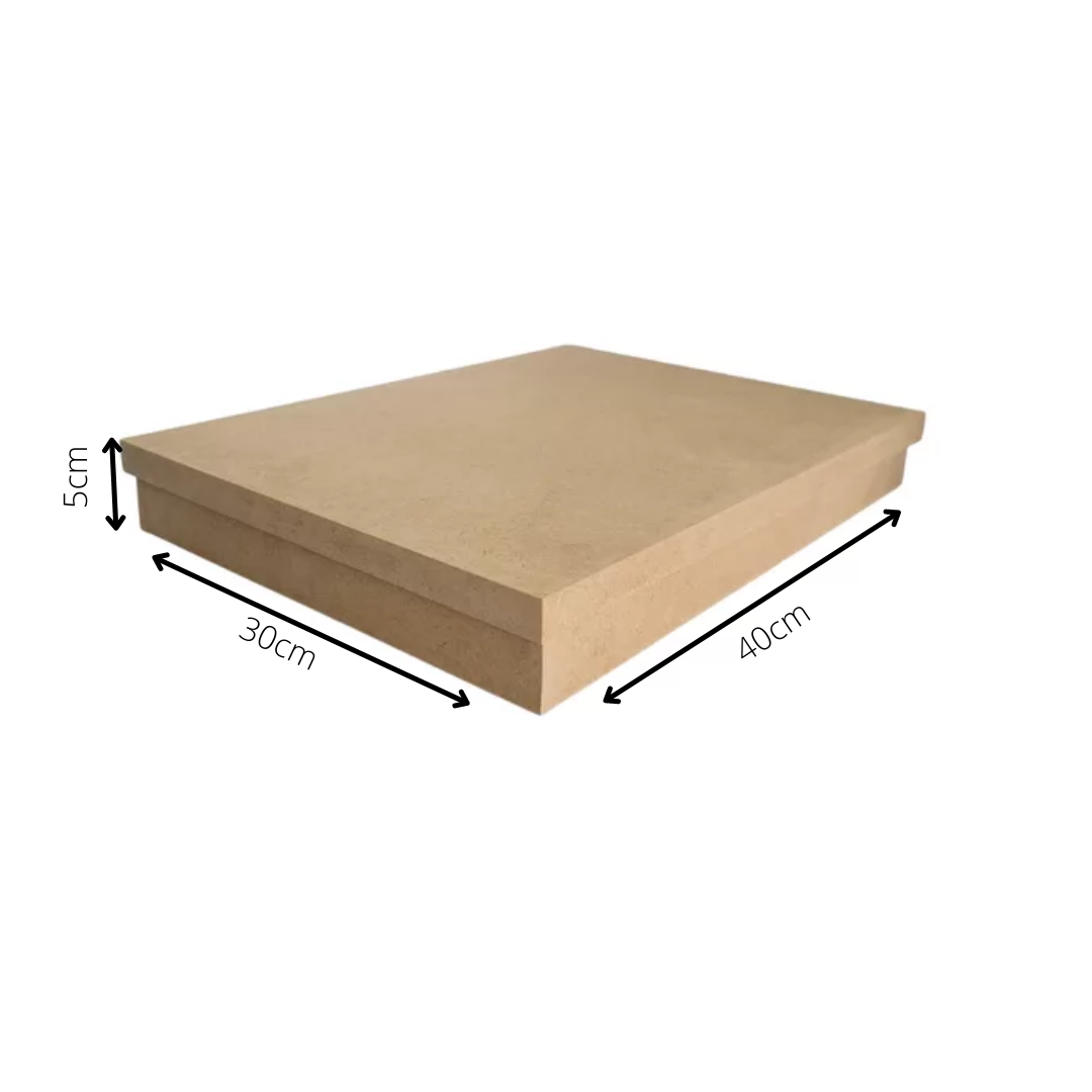 Caixa 100% MDF Cru (40x30x05) MDF CRU - 2