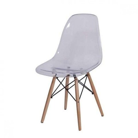 Cadeira Eames Base de Madeira