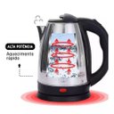 Ver imagem 5 de Chaleira Jarra Elétrica Bak Inox 1.8l 110v 1100w Café Rosa