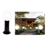 Poste Balizador Luminária Globo Jardim 35cm Preto Kit 5 - 2