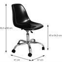 Ver imagem 4 de Cadeira Escritório Eames Giratória com Rodízio Dkr