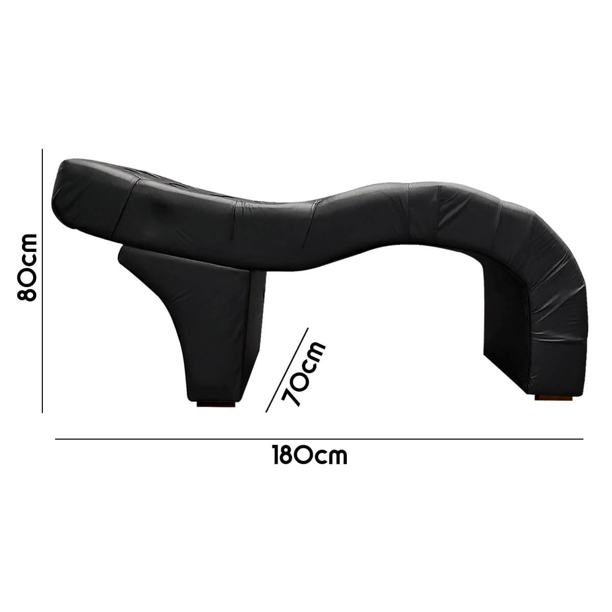 Maca Estética Luxo para Design Capitonê Corino Preto Sofa Store Estética Massagem Design de C - 3