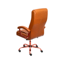Ver imagem 2 de Cadeira Escritorio Oslo - Caramelo | Dourado:rose Gold