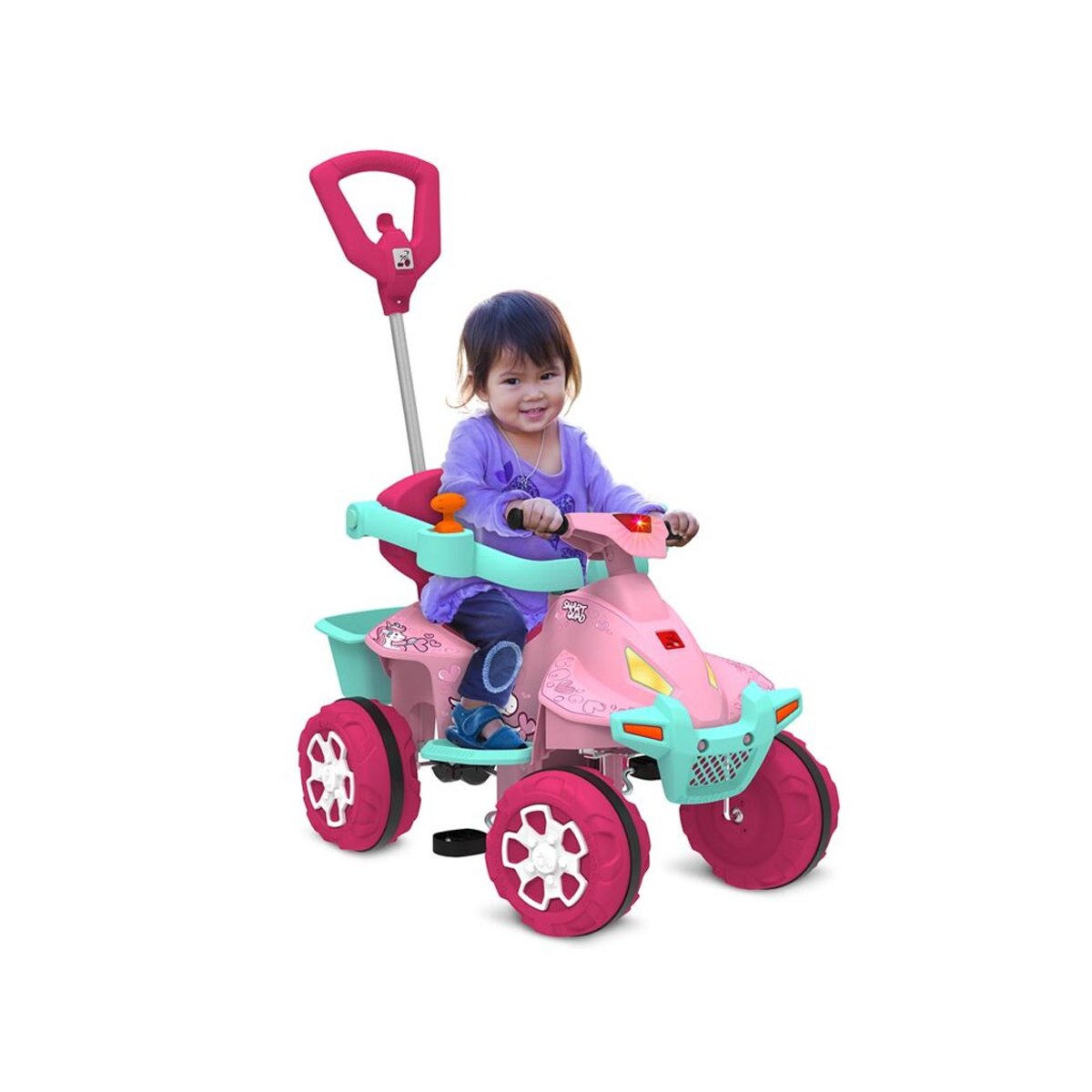 Smart Quad Passeio & Pedal:rosa - 5