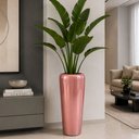 Ver imagem 1 de Vaso Decorativo Fibra de Vidro Florida P 65cm Rose Lindo Vaso