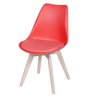 Cadeira Polipropileno Base Em Madeira Modesti 1108  - 2