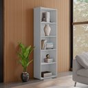 Ver imagem 2 de Estante para Livros com 4 Prateleiras 60cm Julia Branco - Montanaris Decor Md Montanaris Decor