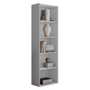 Ver imagem 1 de Estante para Livros com 4 Prateleiras 60cm Julia Branco - Montanaris Decor Md Montanaris Decor