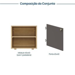 Módulo 45x40 1 Porta Frame Cabecasa madeiramadeira - 3