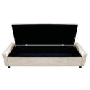 Ver imagem 5 de Kit Cabeceira e Calçadeira Baú Casal Everest P02 140cm para Cama Box Linho - Doce Sonho Móveis