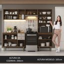 Ver imagem 6 de Armário de Cozinha Compacta 235cm Rustic/crema Gourmet Madesa 01