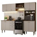 Ver imagem 3 de Armário de Cozinha Compacta 235cm Rustic/crema Gourmet Madesa 01