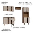 Ver imagem 5 de Armário de Cozinha Compacta 235cm Rustic/crema Gourmet Madesa 01