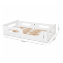 Ver imagem 5 de Cama Infantil Montessori Solteiro 100% MDF Grade Proteção Estrado Madeira - Branco