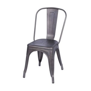 Cadeira em Aço com Encosto 86cm Tolix