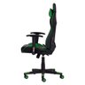 Cadeira Gamer Reclinável Giratória Preta C/verde Ajustável - 5