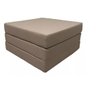 Colchonete Dobravel Puff Poltrona Solteiro 3em1 Linho Marrom - 2
