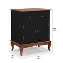 Ver imagem 4 de Balcão Buffet com 2 Portas e 1 Gavetas Pés Luis Xv 60629 Linz Móveis