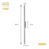 Arandela Luminária Parede Linear Slim Led 127v 60cm Preto - 5