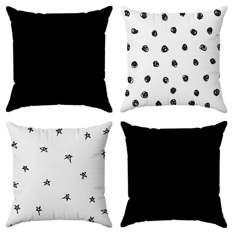 Kit Capas Almofadas Decorativas Minimalista 3 45x45 ID Decor