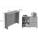 Ver imagem 7 de Cozinha Modulada Completa Marquesa 6 Peças (2aéreos+3balcões+1ilha) C6p02 Nature/verde - Nesher