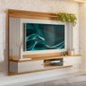 Painel Ripado Para Tv 75 Polegadas Barcelona Nature Off White Linea Brasil - 1
