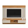Painel Ripado Para Tv 75 Polegadas Barcelona Nature Off White Linea Brasil - 2