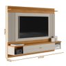 Painel Ripado Para Tv 75 Polegadas Barcelona Nature Off White Linea Brasil - 4