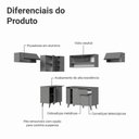 Ver imagem 4 de Armário de Cozinha Completa de Canto 405cm Nice Madesa 06 Cinza