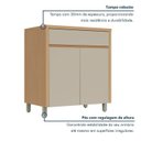 Ver imagem 3 de Cozinha 4 Peças Condessa 7 Portas 100% MDF Bege/Carvalho Greige