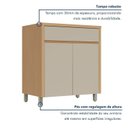 Ver imagem 3 de Cozinha 4 Peças Condessa 7 Portas 100% MDF Bege/Carvalho Greige