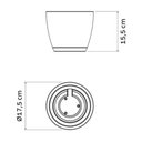 Ver imagem 3 de Vaso Cachepot Pequeno 15,5cm Tramontina Asteca Polietileno g